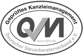 Siegel: Geprüftes Kanzleimanagement vom Deutschen Steuerberaterverband e. V.